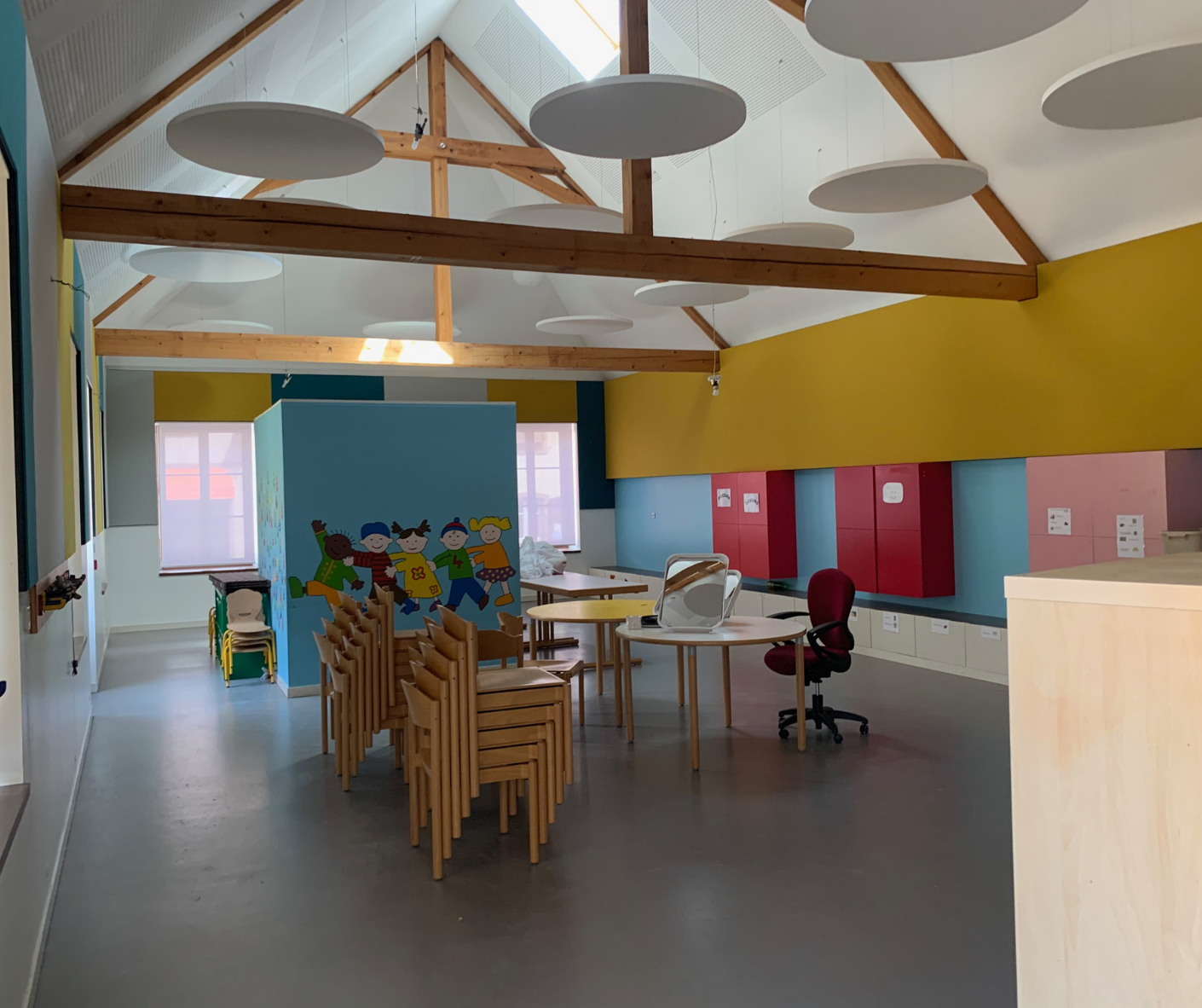 acoustique dans une crèche